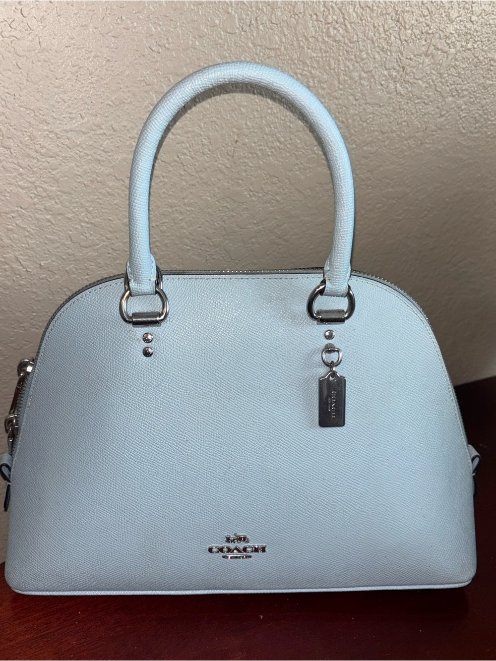 Coach Pale Blue Dome Satchel